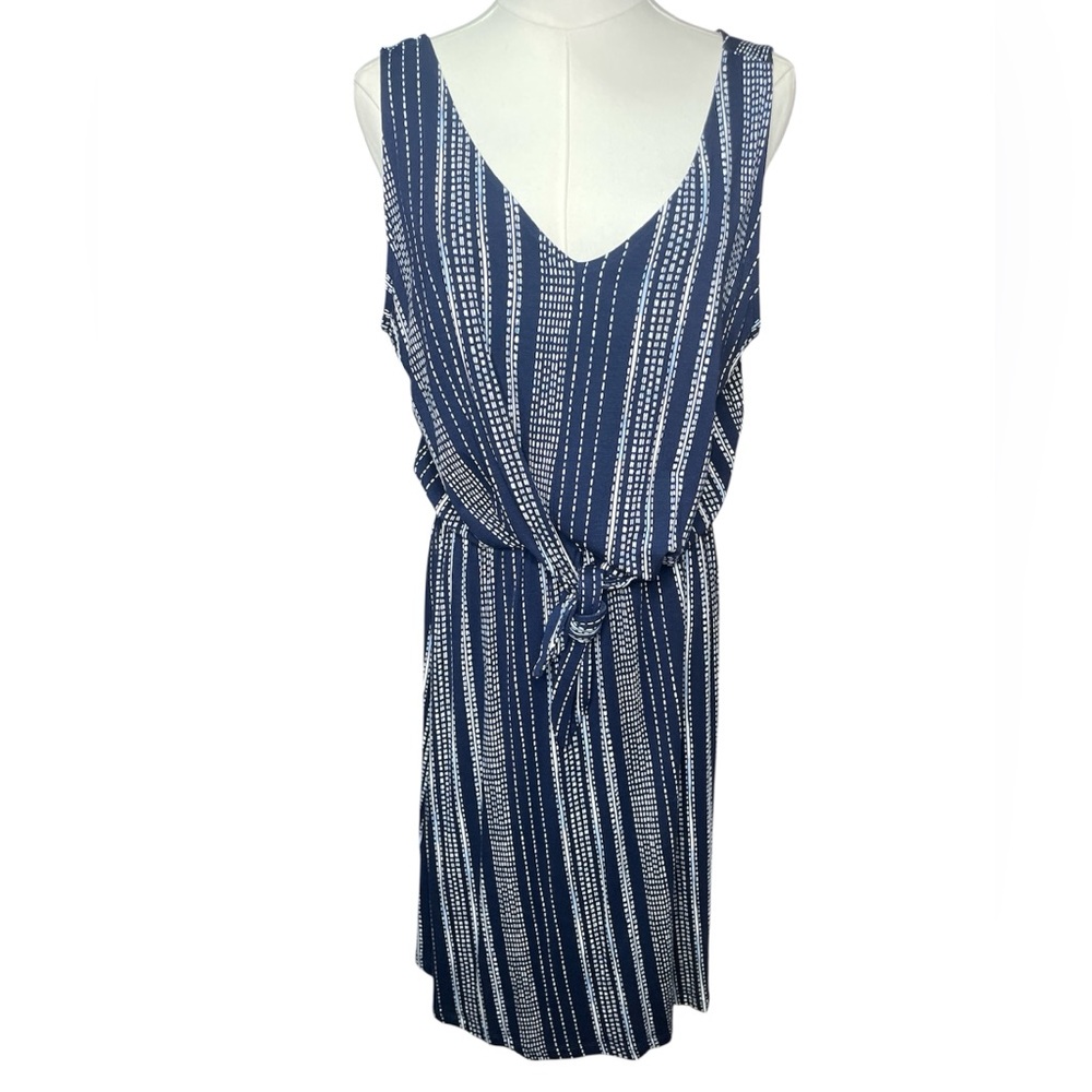 a.n.a Nika Stripe Navy Dress